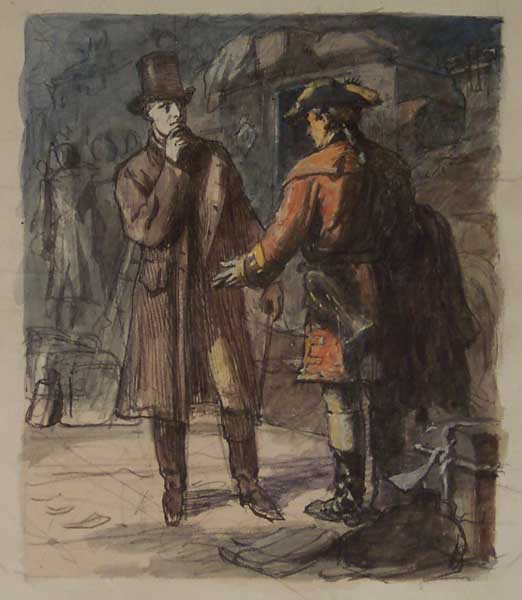 Soldier Pleading with a Gentleman
